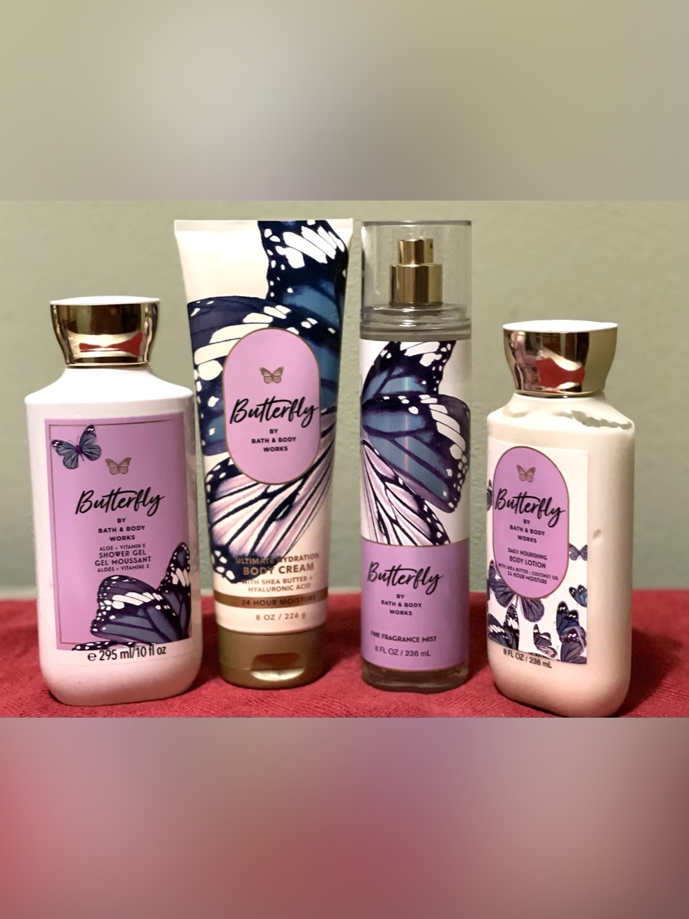 Bath & Body Works BUTTERFLY Four Piece Bundle